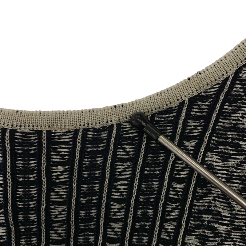 Mame Kurogouchi / マメクロゴウチ | 2020SS | Rib Jacquard Pedicel Knit Tops / リブジャガードニットトップス | 1 | レディース