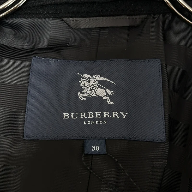 Burberry / バーバリー | ラビットファー ウール カシミヤ ロングコート | 38 | レディース