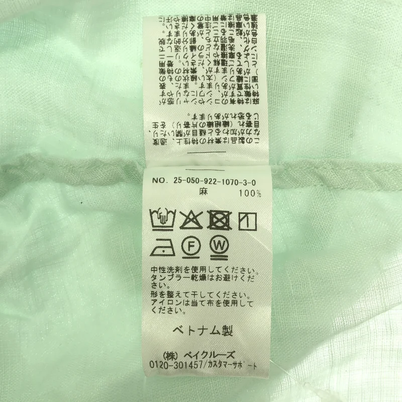 Plage / プラージュ | 2025AW | リネン ロングスリーブシャツ |