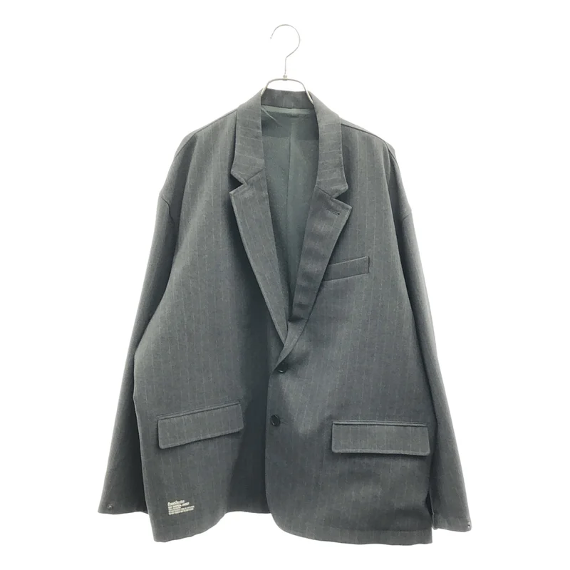 【美品】  FreshService / フレッシュサービス | DRY TROPICAL JACKET ストライプ テーラードジャケット | M | グレー | メンズ FreshService / フレッシュサービス | DRY TROPICAL JACKET ストライプ