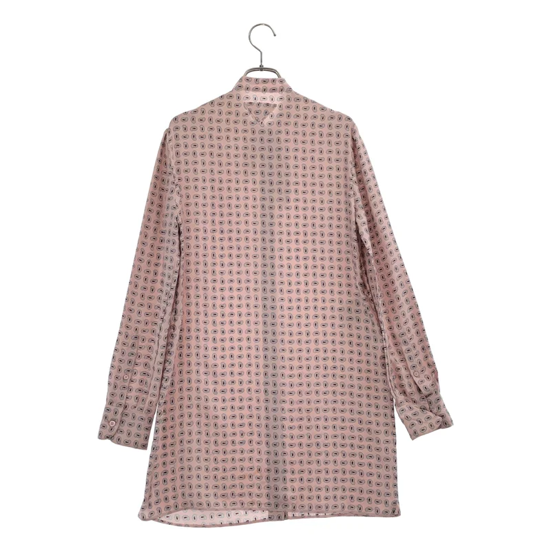 PRADA / プラダ | シルク ペイズリー スカーフカラーシャツ | 36 | レディース