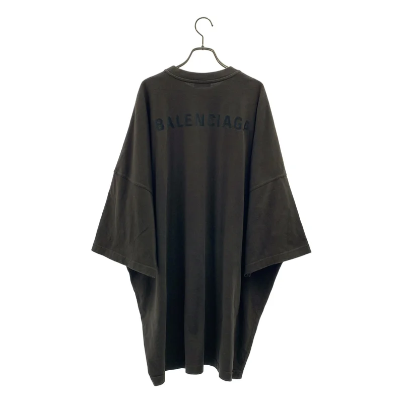 BALENCIAGA / バレンシアガ | コットン ロゴエンブロイダリー オーバーサイズ カットソー | XS | メンズ