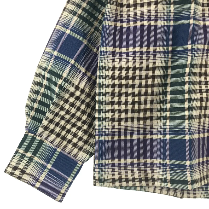 JieDa / ジエダ | CHECK OPEN COLLAR SHIRT チェック オープンカラーシャツ | 1 | メンズ