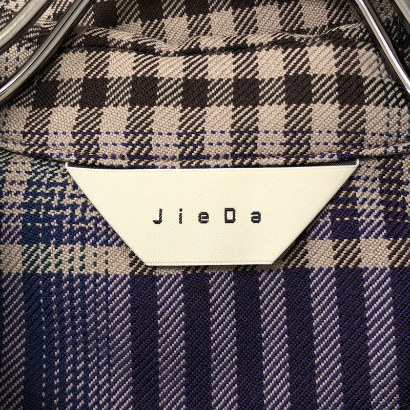 JieDa / ジエダ | CHECK OPEN COLLAR SHIRT チェック オープンカラーシャツ | 1 | メンズ
