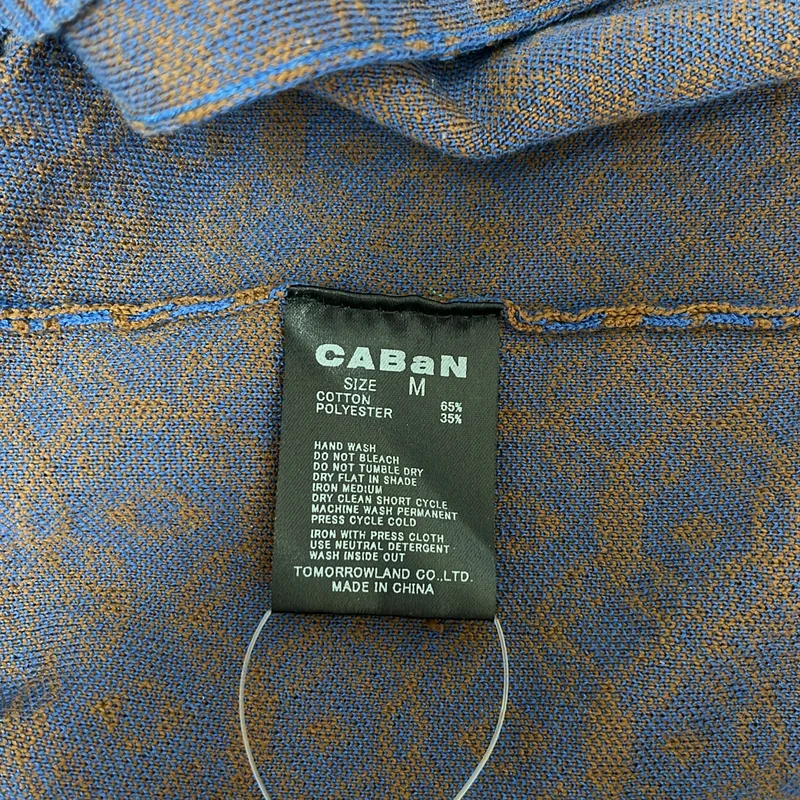 CABaN / キャバン | コットンポリエステル コスタリカンジャカード Vネックカーディガン | M | メンズ