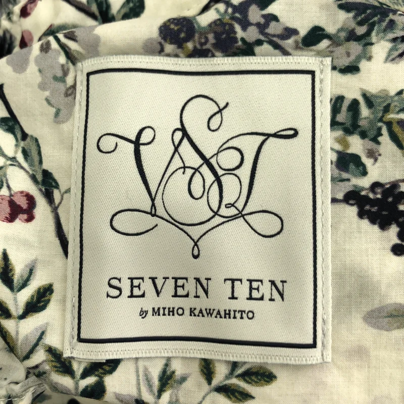 SEVEN TEN by MIHO KAWAHITO / セブンテンバイミホカワヒト | 木の実柄プリントブラウス シャツ | M | レディース