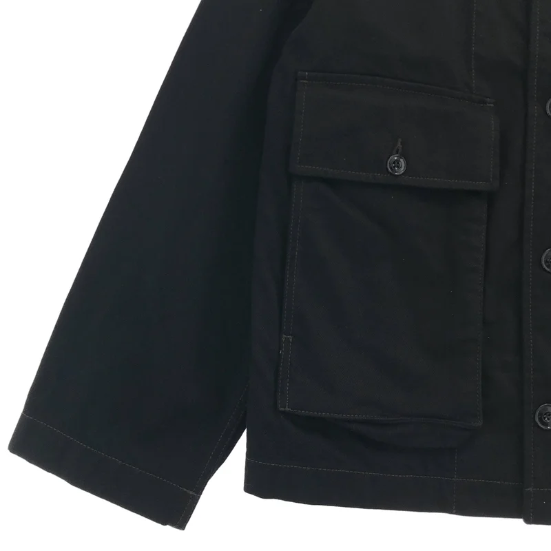 LEMAIRE / ルメール | BOXY JACKET ボクシージャケット / ヘヴィーブラックデニム | S | メンズ