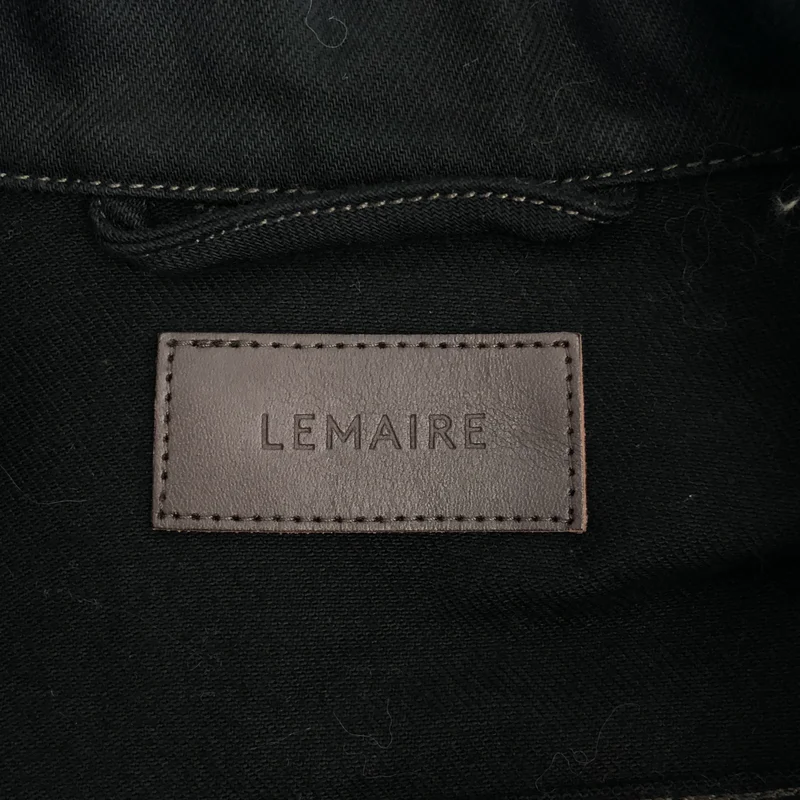 LEMAIRE / ルメール | BOXY JACKET ボクシージャケット / ヘヴィーブラックデニム | S | メンズ
