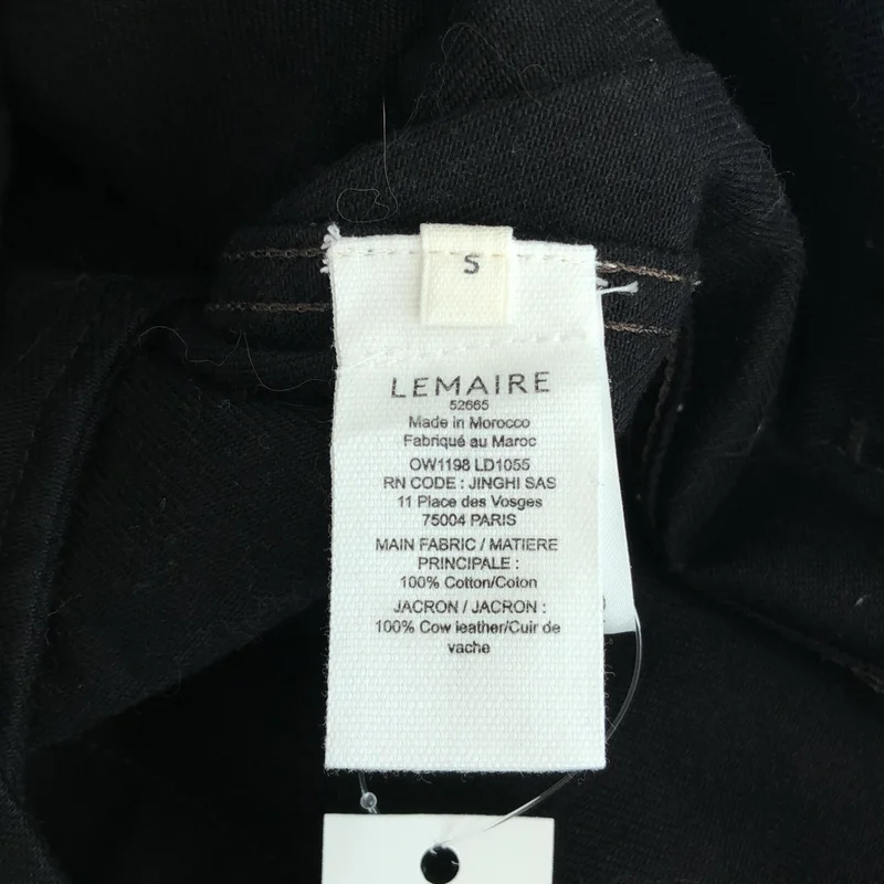 LEMAIRE / ルメール | BOXY JACKET ボクシージャケット / ヘヴィーブラックデニム | S | メンズ
