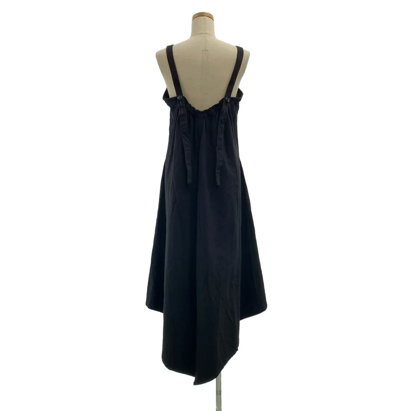 Y's / ワイズヨウジヤマモト | 2021SS | DENIM COTTON FLEECE SHOULDER LACE DRESS / デニムコットン フリースショルダー レースドレス | 2 | レディース