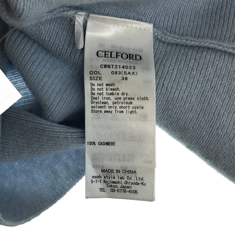 CELFORD / セルフォード | カシミヤ ペプラムニット プルオーバー | 36 | レディース