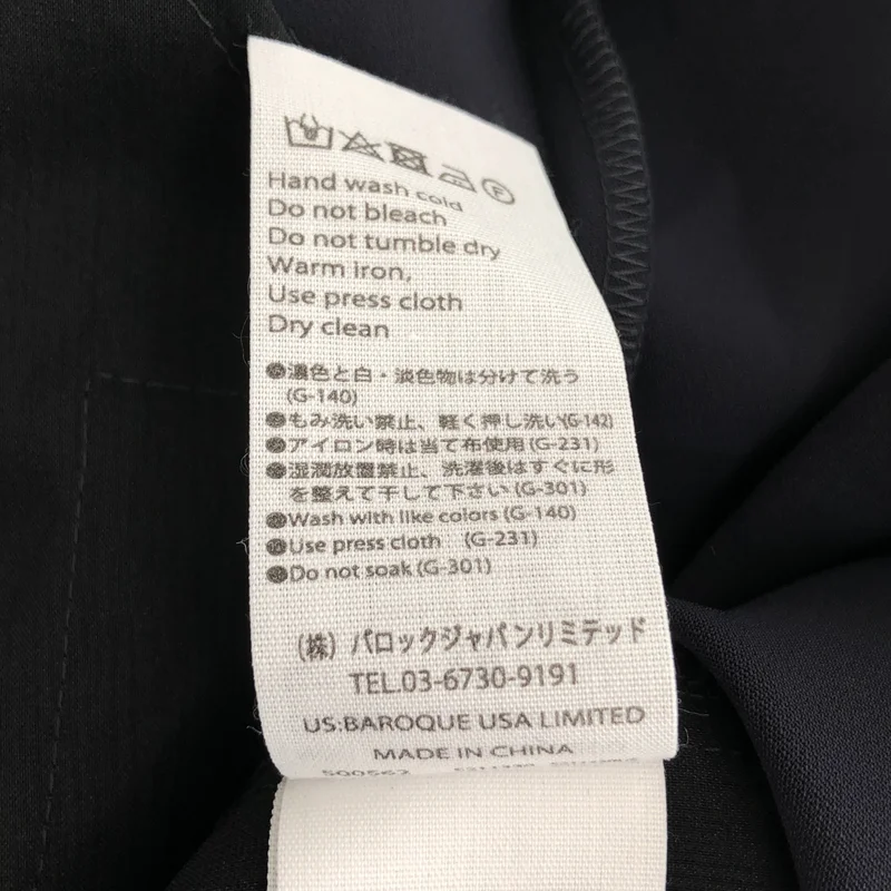 ENFOLD　ダブルサテン Tail Hem DRS ワンピース　ブラック　38 ENFOLD / エンフォルド | 2023SS | ポリエステル ダブルクロス