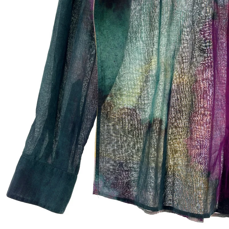 DRIES VAN NOTEN / ドリスヴァンノッテン | 2022SS | CLAVELLY TR 4125 W.W.SHIRT マルチカラーシャツ | 36 | レディース