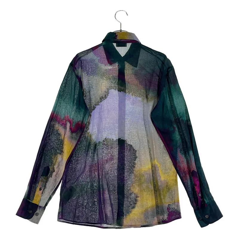 DRIES VAN NOTEN / ドリスヴァンノッテン | 2022SS | CLAVELLY TR 4125 W.W.SHIRT マルチカラーシャツ | 36 | レディース