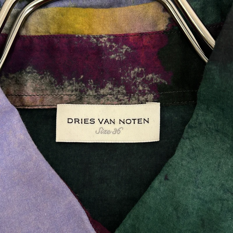 DRIES VAN NOTEN / ドリスヴァンノッテン | 2022SS | CLAVELLY TR 4125 W.W.SHIRT マルチカラーシャツ | 36 | レディース