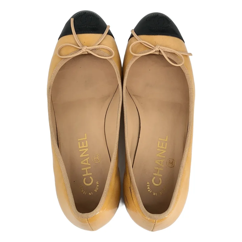 CHANEL / シャネル | バイカラー ココマーク ヒールパンプス | 37C | レディース