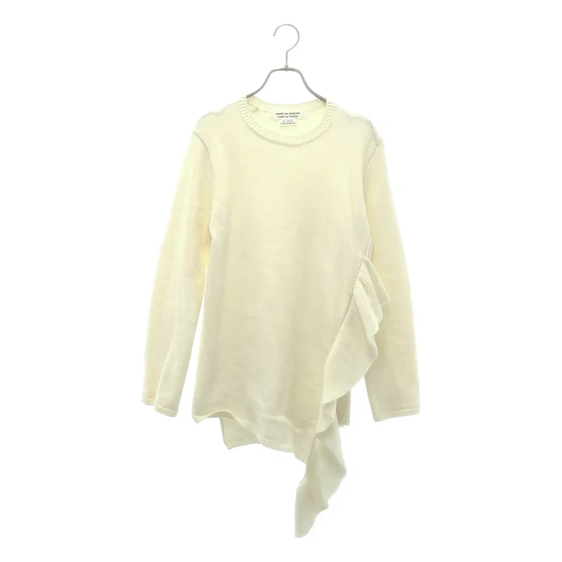 COMME des GARCONS COMME des GARCONS / コムコム | 2022AW | サイドフリル クルーネックニット | S | レディース