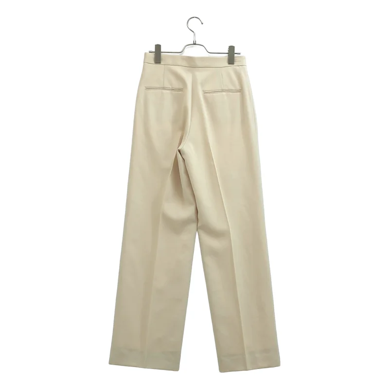 BEIGE， / ベイジ | ウール フロントボタン ワイドスラックス | 2 | レディース