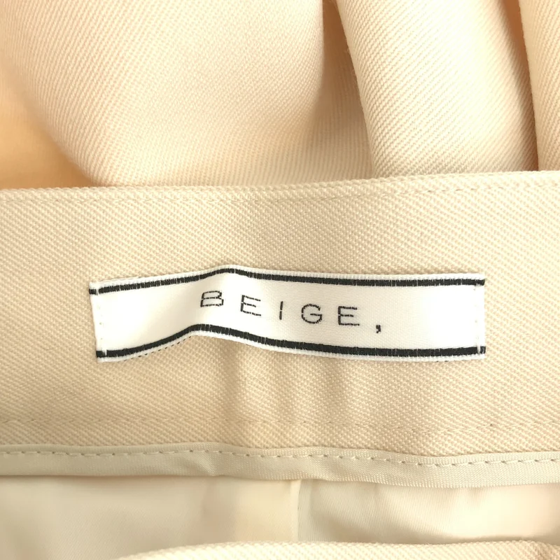 BEIGE， / ベイジ | ウール フロントボタン ワイドスラックス | 2 | レディース