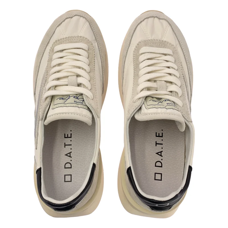 D.A.T.E. / デイト | ATHELETA NYLON WHITE -BLACK スニーカー | 24.5 | レディース