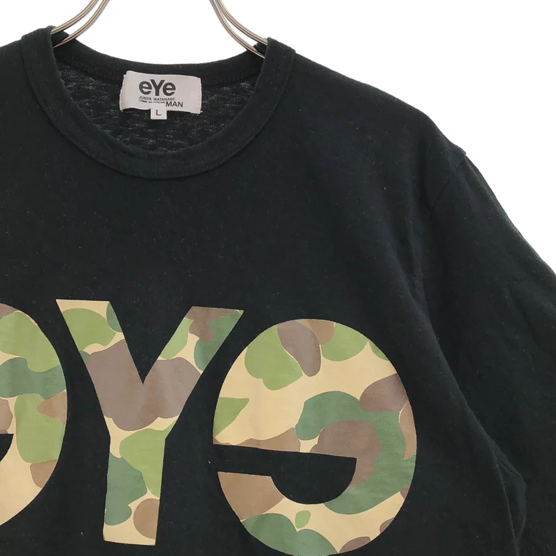 eye JUNYA WATANABE COMME des GARCONS MAN / アイジュンヤワタナベ マン | 2016SS | カモフラージュロゴ プリントTシャツ | L | メンズ