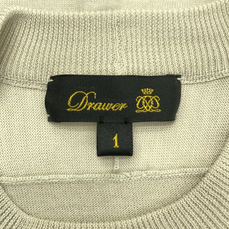 Drawer / ドゥロワー | 18Gコットンシルククルーニット セーター | 1 | レディース