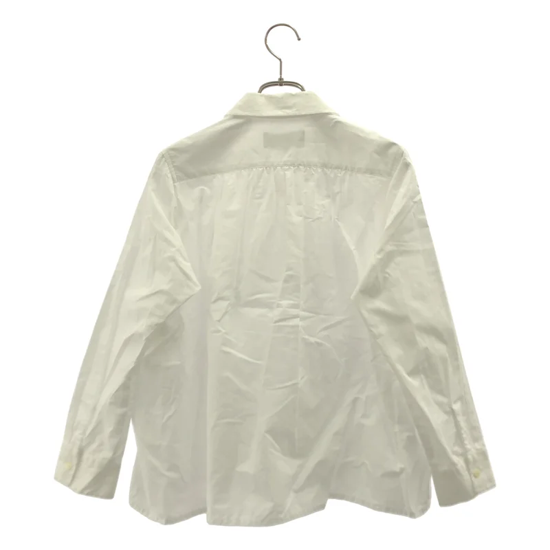 tricot COMME des GARCONS / トリココムデギャルソン | コットン ギャザー ラウンドカラー シャツ | S | レディース