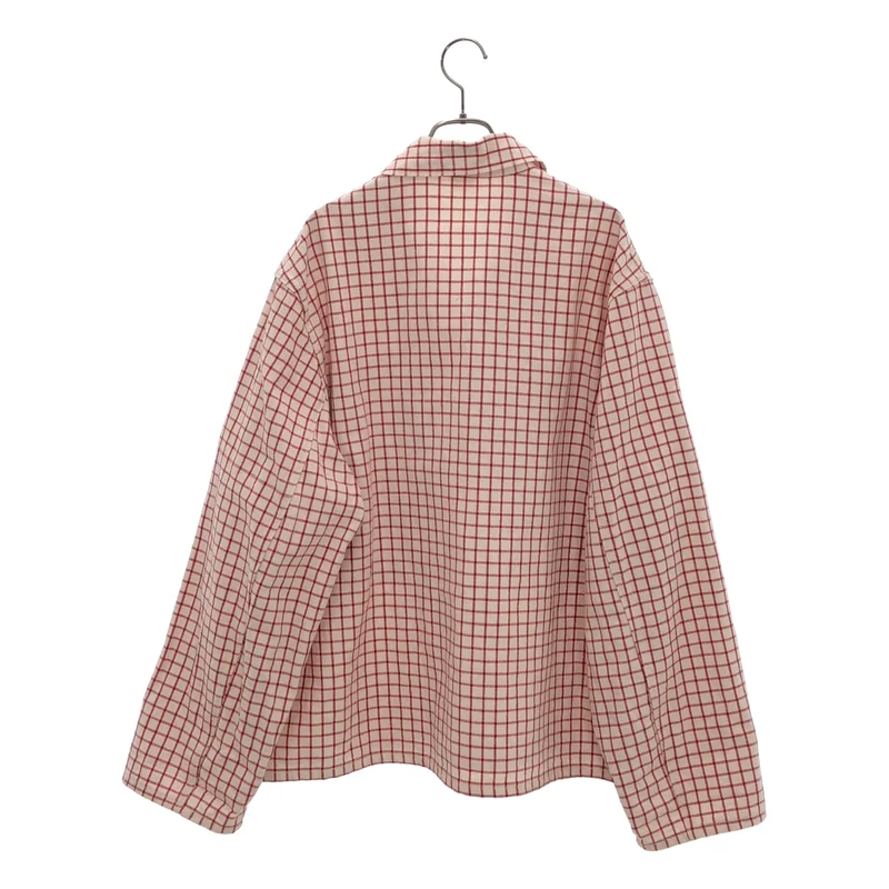 Jean Laumet / ジャン ルメ | 2026SS | チェック コットン リネン プルオーバーシャツ | 56 | メンズ