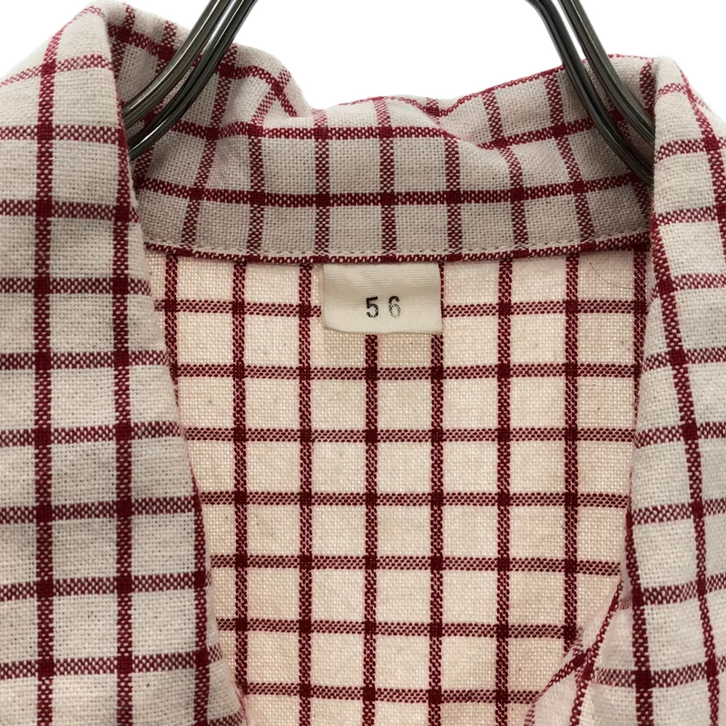 Jean Laumet / ジャン ルメ | 2026SS | チェック コットン リネン プルオーバーシャツ | 56 | メンズ