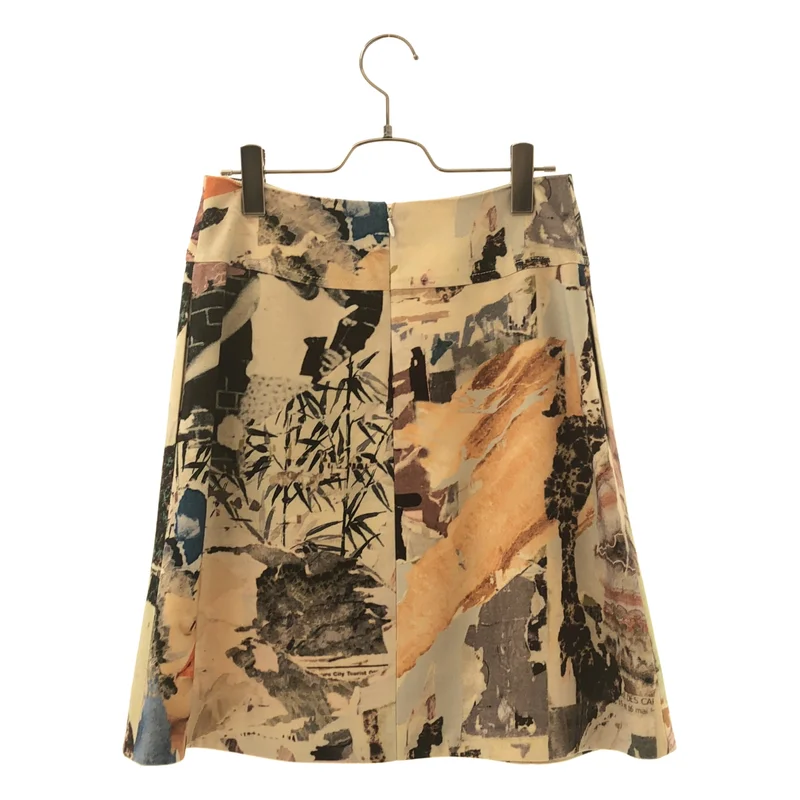 CARVEN / カルヴェン | ウール 総柄プリント スカート | 36 | レディース
