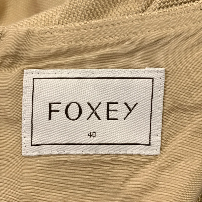 FOXEY / フォクシー | シルク レース切替 スリーブレス ワンピース