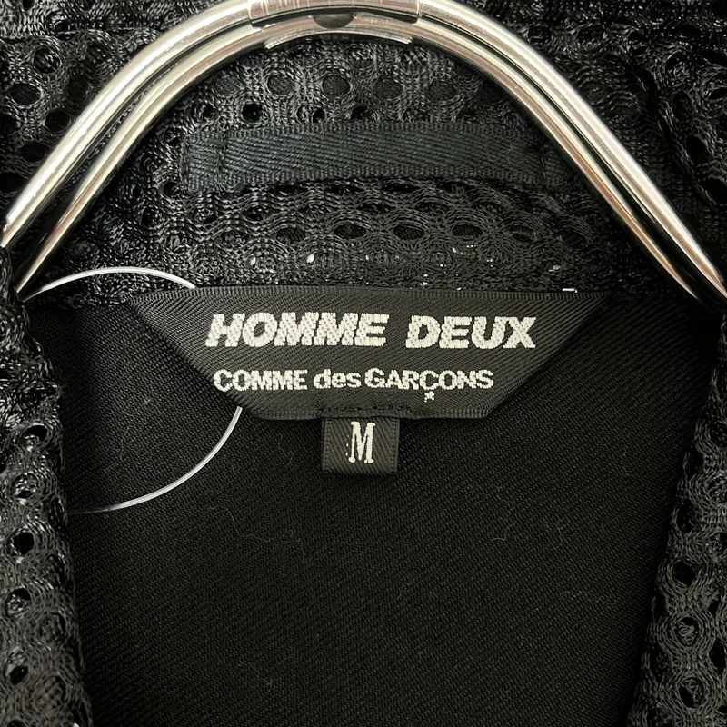 COMME des GARCONS HOMME DEUX / コムデギャルソンオムドゥ | 2025SS | gabardine mesh switching trucker jacket ウールギャバジン メッシュ 切替 トラッカー ジャケット | M | メンズ