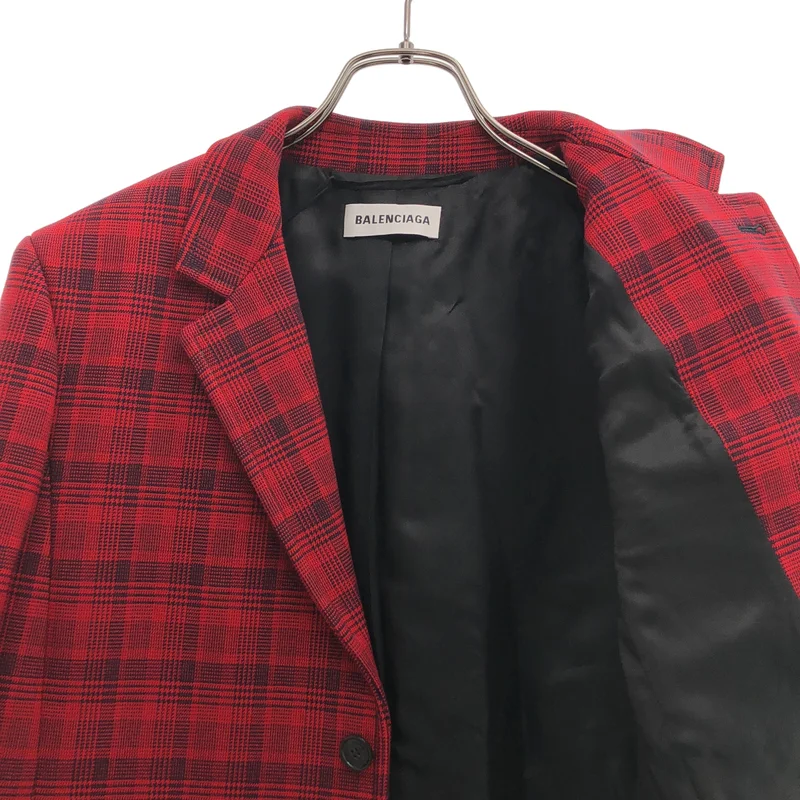 BALENCIAGA / バレンシアガ | チェックチェスターコート | 38 | レディース