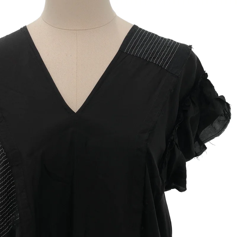 tricot COMME des GARCONS / トリココムデギャルソン | 2008SS | キュプラ 染色加工 ノースリーブ ギャザーワンピース | M | レディース