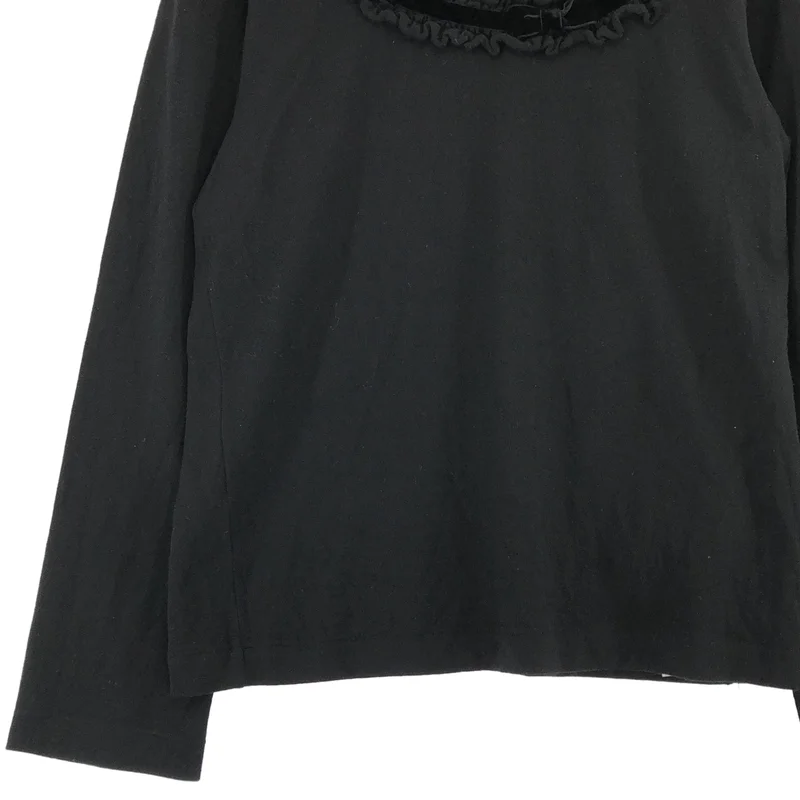 COMME des GARCONS COMME des GARCONS / コムコム | 2006AW | ウール フリル リボン装飾 クルーネックニット | SS | レディース