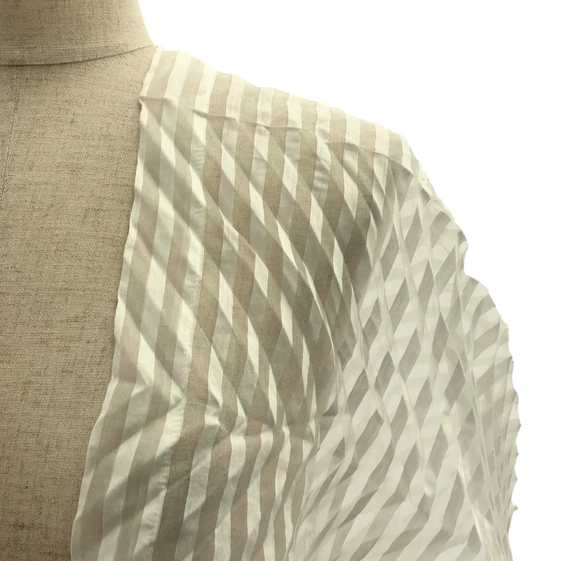 me ISSEY MIYAKE / ミーイッセイミヤケ | ジグザグ プリーツ シアー ボレロ |