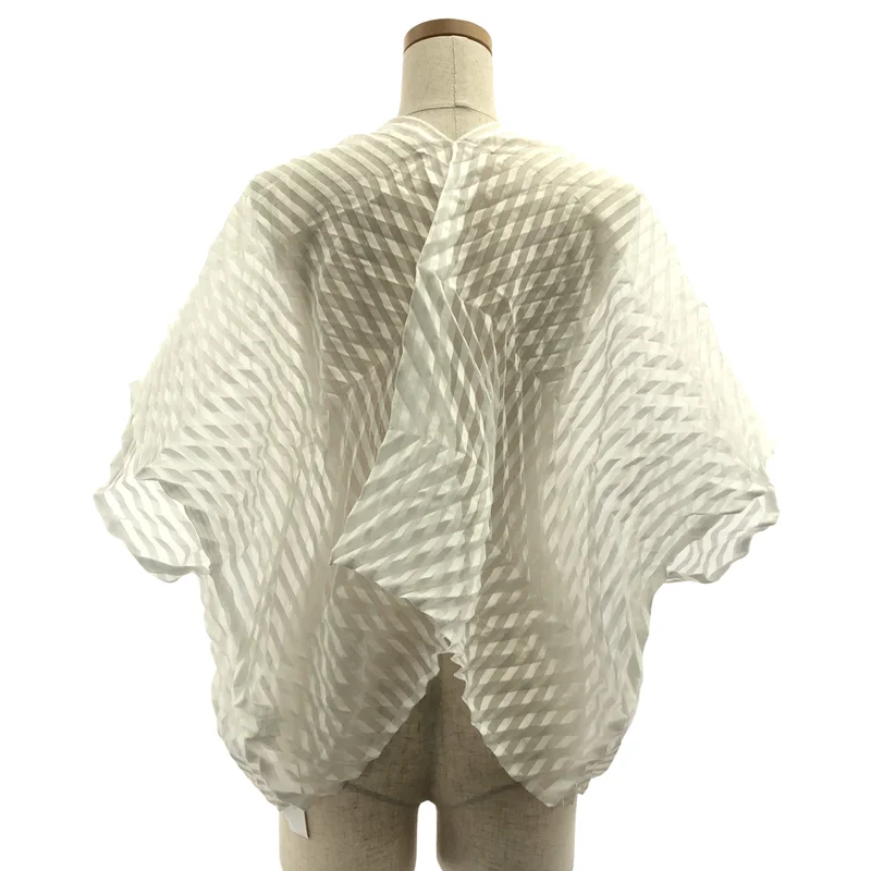 me ISSEY MIYAKE / ミーイッセイミヤケ | ジグザグ プリーツ シアー ボレロ |