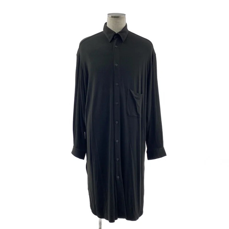 B YOHJI YAMAMOTO / ビーヨウジヤマモト | 2020AW | ストレッチ ロングシャツ | 2 | メンズ