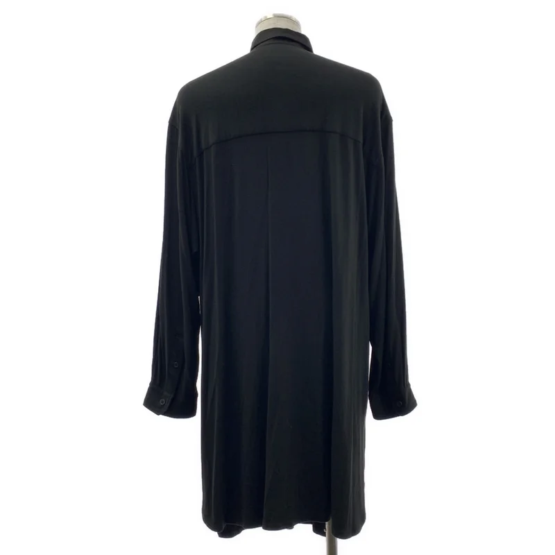 B YOHJI YAMAMOTO / ビーヨウジヤマモト | 2020AW | ストレッチ ロングシャツ | 2 | メンズ