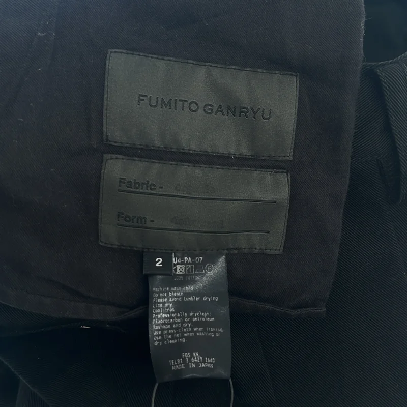 FUMITO GANRYU / フミトガンリュウ | コットン 2タック サルエルパンツ | 2 | メンズ