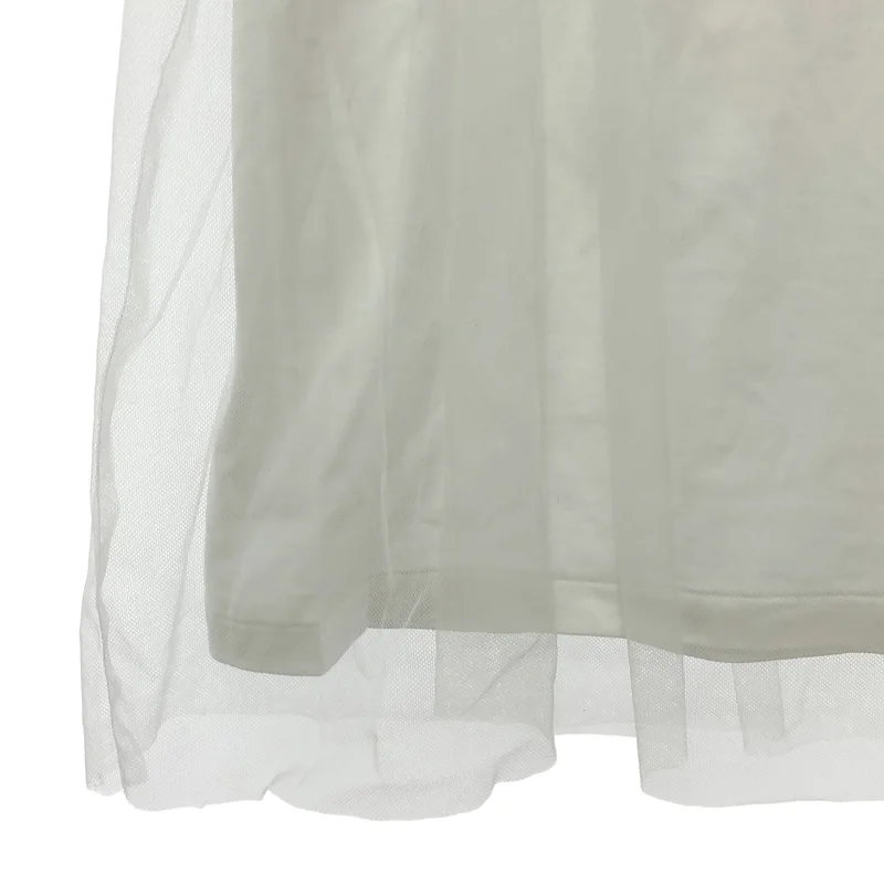 コムデギャルソン チュールレイヤードTシャツ 半袖カットソー ホワイト S COMME des GARCONS GIRL / コムデギャルソンガール | 2022SS