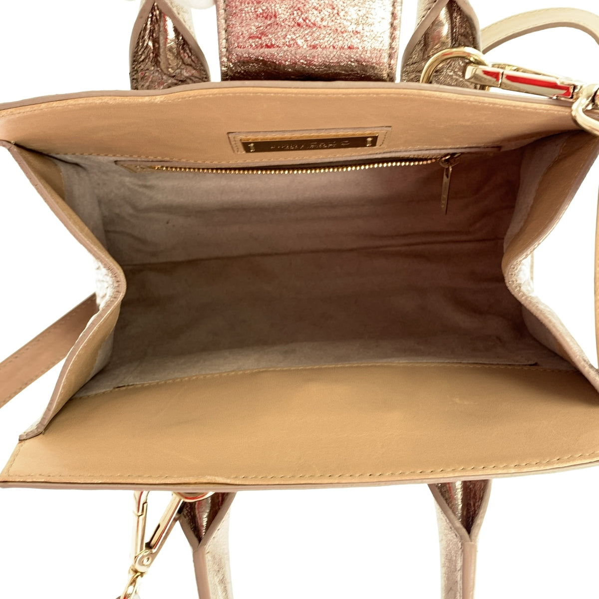JIMMY CHOO / ジミーチュウ | RAILEY ライリー / S 2way レザー スタッズ ショルダーバッグ | NUDE / LLIC MIX | レディース JIMMY CHOO / ジミーチュウ | RAILEY ライリー / S 2way レザー