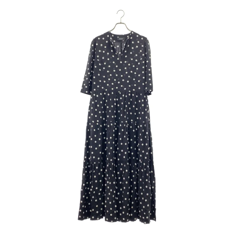 SINME / シンメ | ドット スキッパー ティアードワンピース | S | レディース