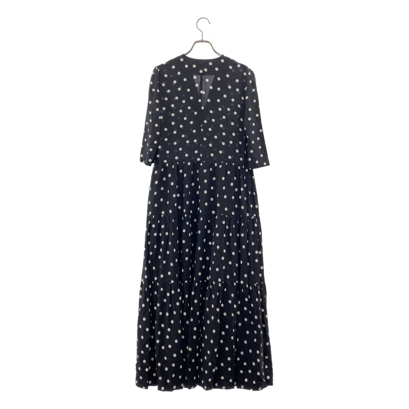SINME / シンメ | ドット スキッパー ティアードワンピース | S | レディース