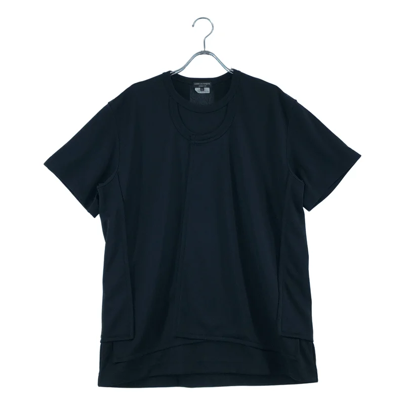 COMME des GARCONS HOMME PLUS / コムデギャルソンオムプリュス | 2020AW | ポリエステル ダブルレイヤード Tシャツ | L | メンズ