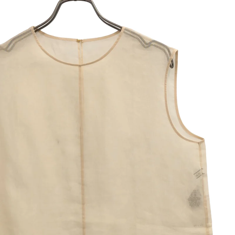 BEIGE， / ベイジ | コットン シアー ノースリーブシャツ | 2 | レディース