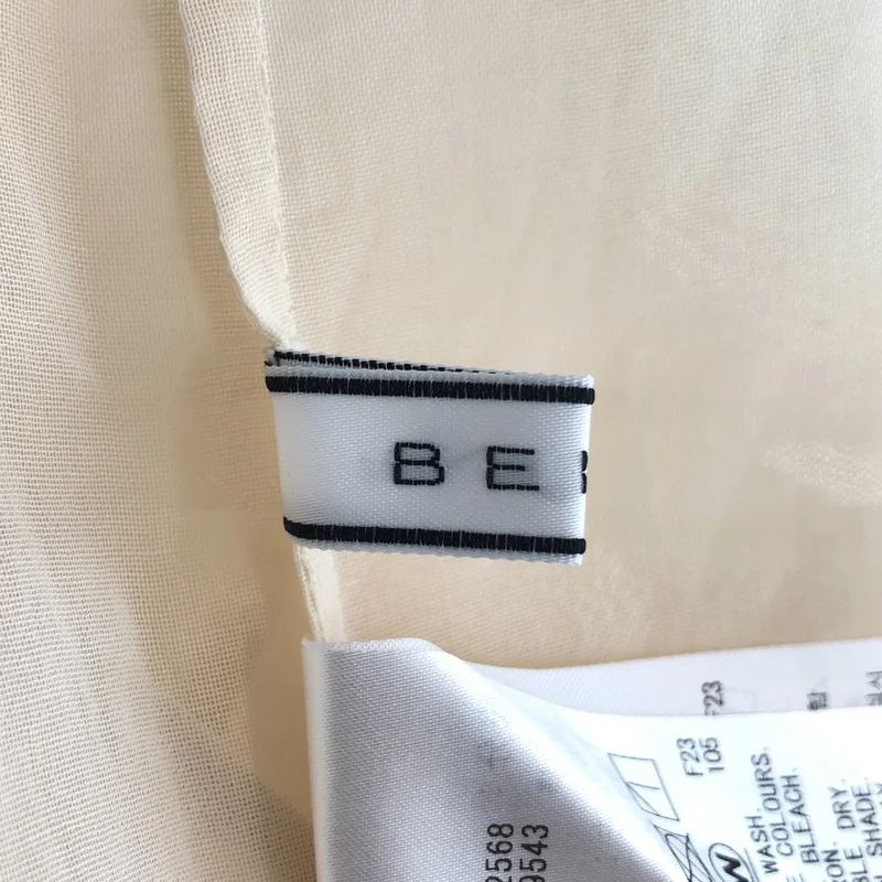 BEIGE， / ベイジ | コットン シアー ノースリーブシャツ | 2 | レディース