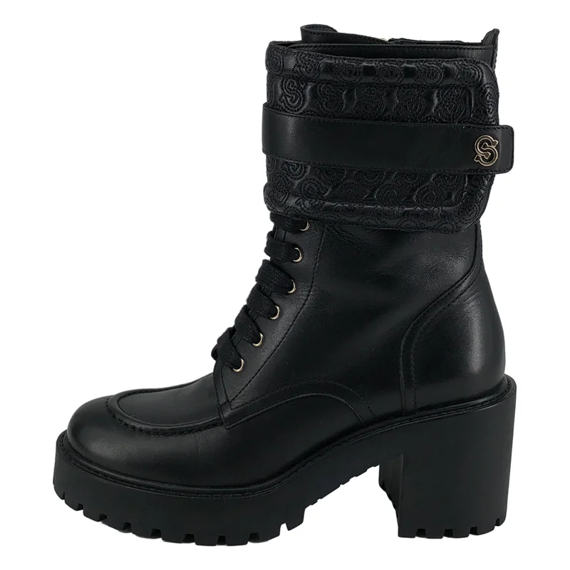 Salvatore Ferragamo / サルヴァトーレフェラガモ | Shiraz leather combat boots レザー コンバットブーツ | 7 | レディース