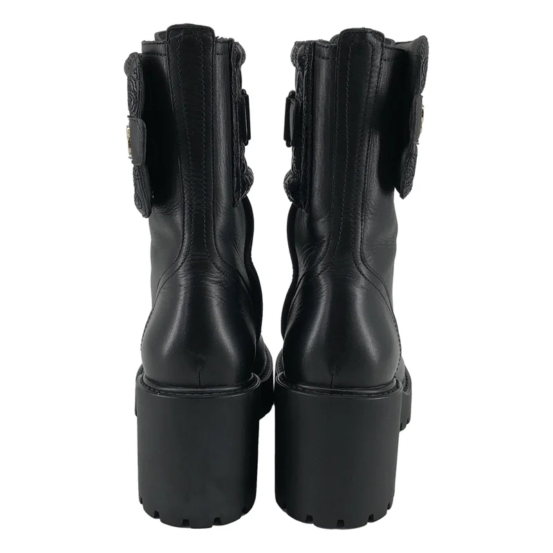 Salvatore Ferragamo / サルヴァトーレフェラガモ | Shiraz leather combat boots レザー コンバットブーツ | 7 | レディース