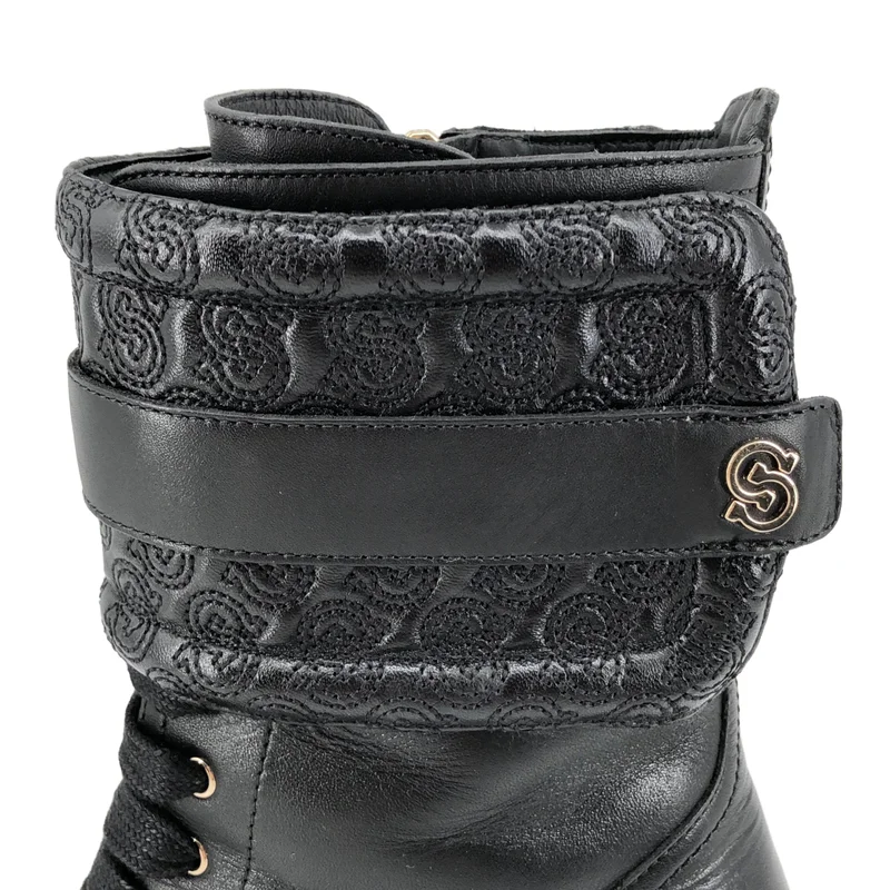 Salvatore Ferragamo / サルヴァトーレフェラガモ | Shiraz leather combat boots レザー コンバットブーツ | 7 | レディース